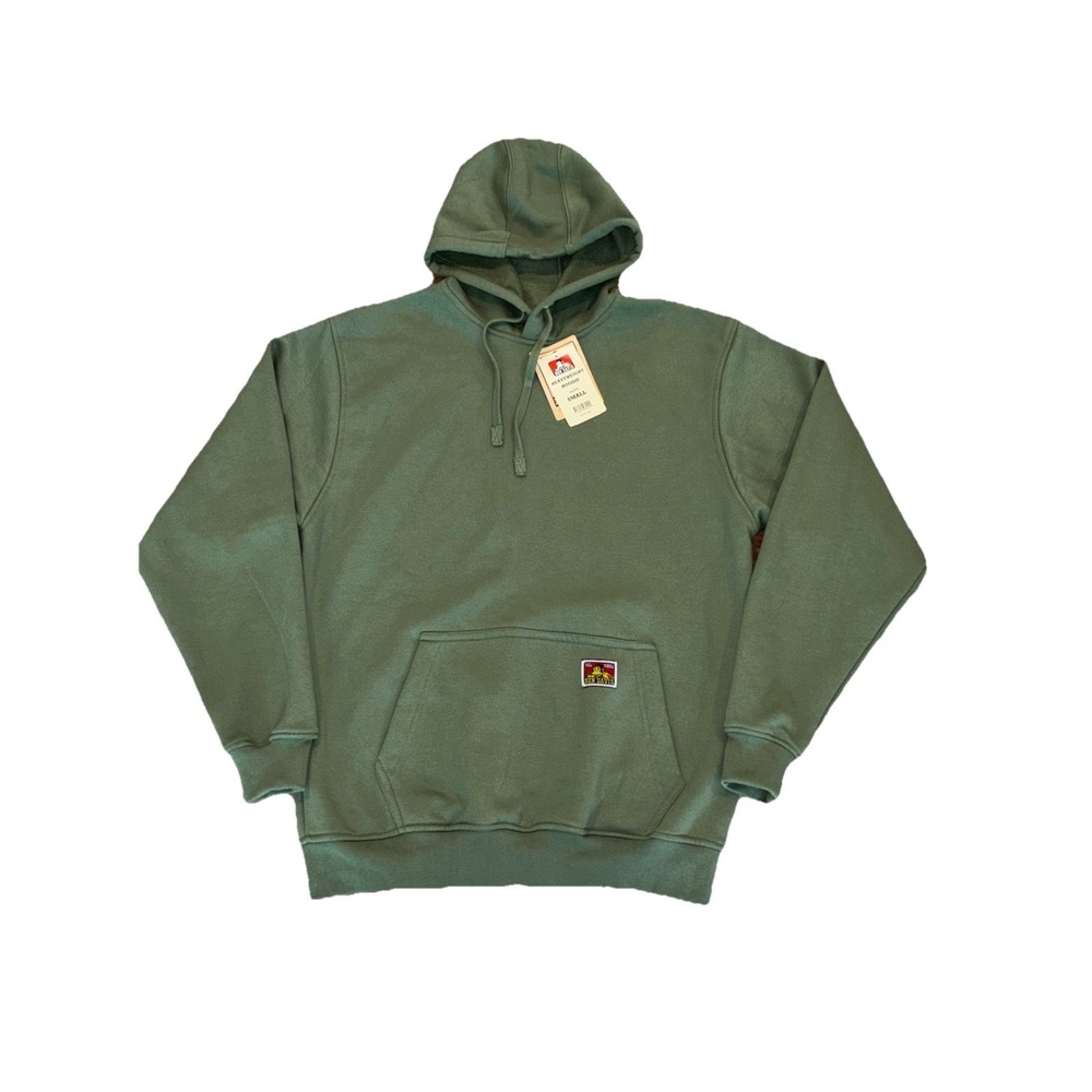 NWT Ben Davis Heavyweight Pullover Hoodie Olive Green Men's Small #982